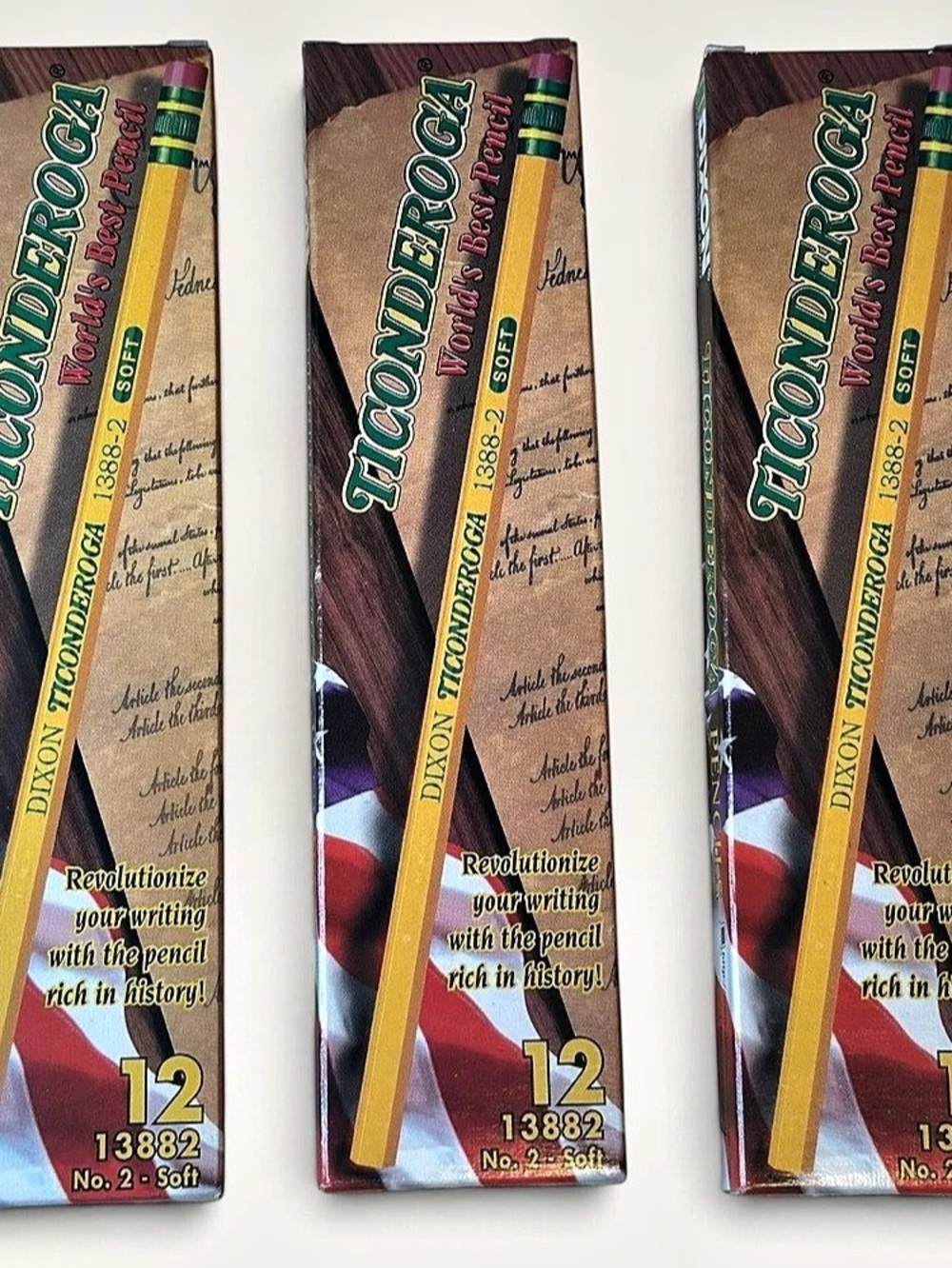 Dixon Ticonderoga No. 2 Soft Pencils No. 2 Soft Pencils 3-Pack NOS